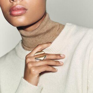 ZARA Combined metal ring M Brand new